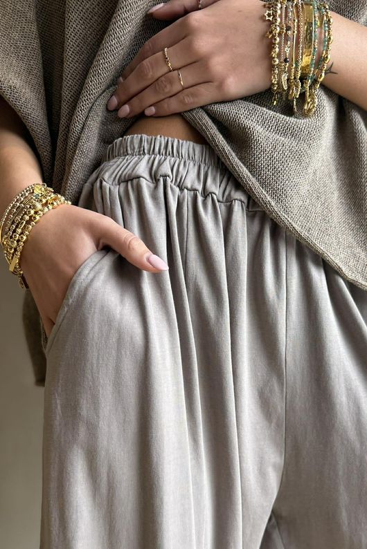 Jo Jo Quirky Classic Barrel Pant Mocha